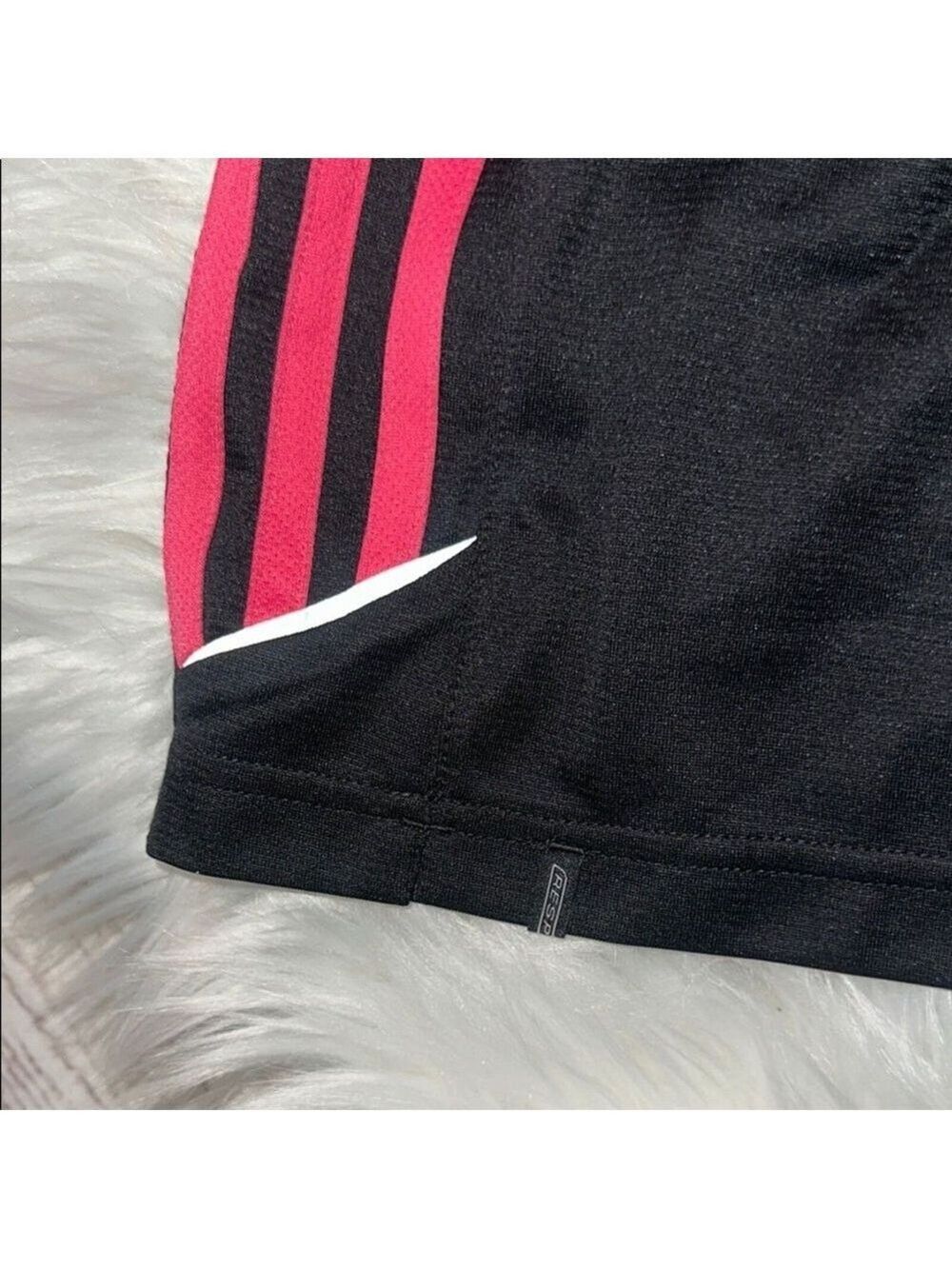 Adidas Pink and Black Athletic Shorts with Moisture-Wicking Fabric Size Medium - Picture 16 of 16